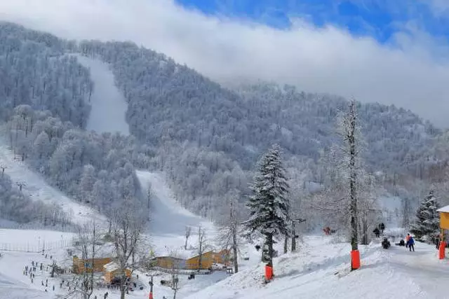 جبل كارتبه في الشتاء