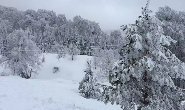 جبل كارتبه في الشتاء