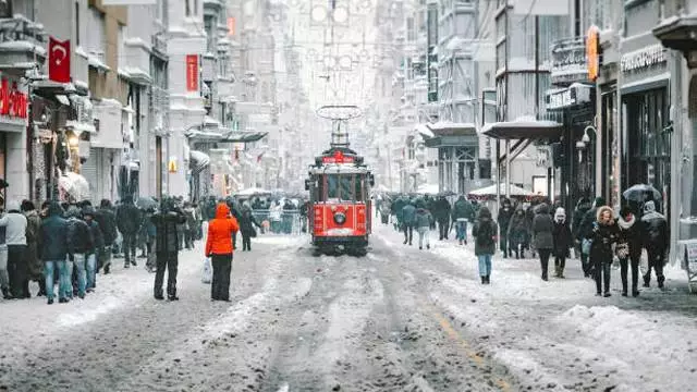 جبل كارتبه في الشتاء