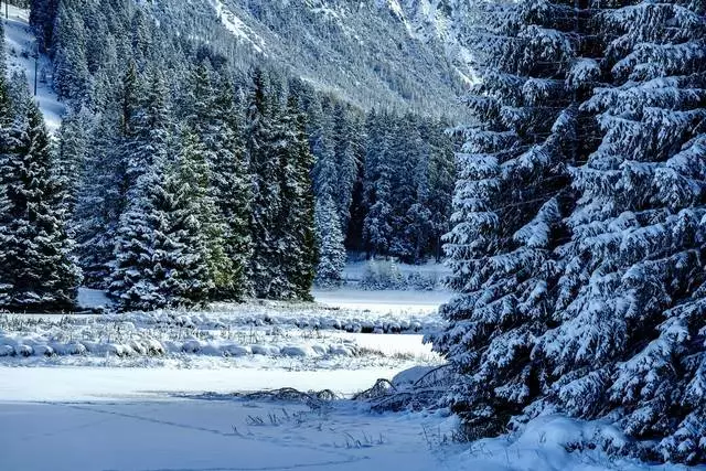 جبل كارتبه في الشتاء